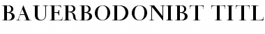 Download Bauer Bodoni Titling Font Title Preview
