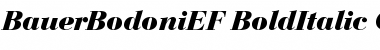 Download BauerBodoniEF BoldItalic Font Title Preview