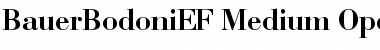 Download BauerBodoniEF Medium Font Title Preview