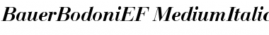 Download BauerBodoniEF MediumItalic Font Title Preview