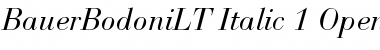 Download Bauer Bodoni LT Regular Font Title Preview