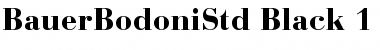 Download Bauer Bodoni Std 2 Black Font Title Preview