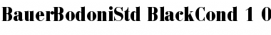 Download Bauer Bodoni Std 2 Black Condensed Font Title Preview