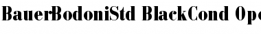 Download Bauer Bodoni Std 2 Black Condensed Font Title Preview