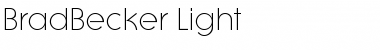 Download BradBecker-Light Regular Font Title Preview