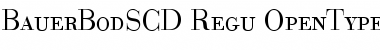 Download Bauer Bodoni SC D Regular Font Title Preview