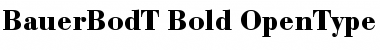 Download Bauer Bodoni T Bold Font Title Preview