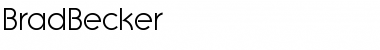 Download BradBecker Regular Font Title Preview