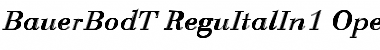 Download Bauer Bodoni T In1 Regular Font Title Preview