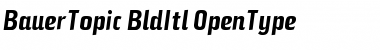 Download BauerTopic BoldItalic Font Title Preview
