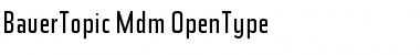 Download BauerTopic Medium Font Title Preview