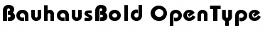 Download Bauhaus Bold Font Title Preview