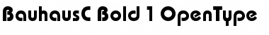 Download BauhausC Regular Font Title Preview