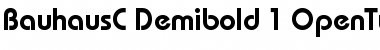 Download BauhausC Regular Font Title Preview