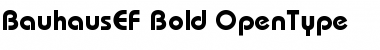 Download BauhausEF-Bold Regular Font Title Preview