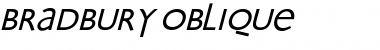 Download Bradbury-Oblique Regular Font Title Preview
