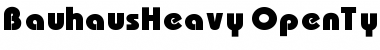 Download Bauhaus Heavy Font Title Preview