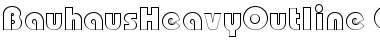 Download Bauhaus HeavyOutline Font Title Preview