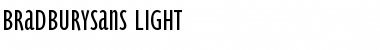 Download BradburySans-Light Regular Font Title Preview