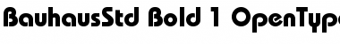 Download Bauhaus Std Bold Font Title Preview