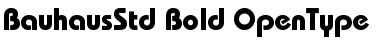 Download Bauhaus Std Bold Font Title Preview