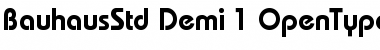 Download Bauhaus Std Demi Font Title Preview