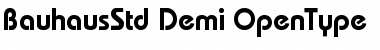 Download Bauhaus Std Demi Font Title Preview