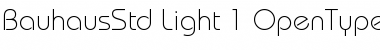 Download Bauhaus Std Light Font Title Preview