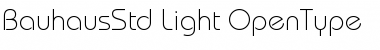 Download Bauhaus Std Light Font Title Preview