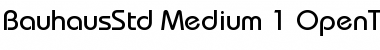 Download Bauhaus Std Medium Font Title Preview
