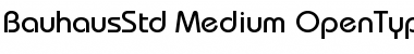 Download Bauhaus Std Medium Font Title Preview