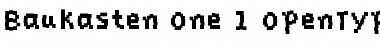 Download Baukasten One Font Title Preview