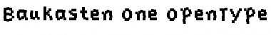 Download Baukasten One Font Title Preview