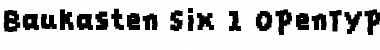 Download Baukasten Six Font Title Preview