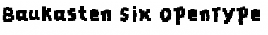 Download Baukasten Six Font Title Preview