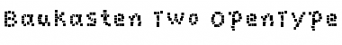 Download Baukasten Two Font Title Preview