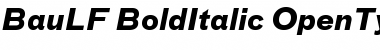Download BauLF-BoldItalic Regular Font Title Preview
