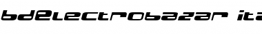 Download BDElectrobazar Italic Font Title Preview