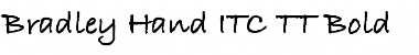Download Bradley Hand ITC TT Bold Font Title Preview