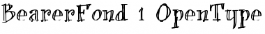 Download bearerFond Regular Font Title Preview
