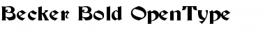 Download Becker Bold Font Title Preview