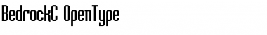 Download BedrockC Regular Font Title Preview