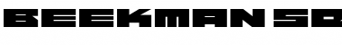 Download Beekman-SquareBold Regular Font Title Preview
