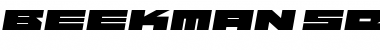 Download Beekman-SquareBoldItalic Regular Font Title Preview