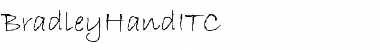 Download BradleyHandITC Light Font Title Preview