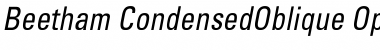 Download Beetham CondensedOblique Font Title Preview