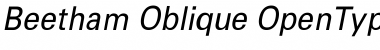 Download Beetham Oblique Font Title Preview