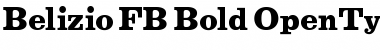 Download Belizio FB Bold Regular Font Title Preview