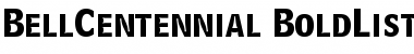 Download Bell Centennial Bold Listing Font Title Preview