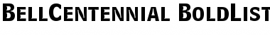Download Bell Centennial Bold Listing Alternate Font Title Preview